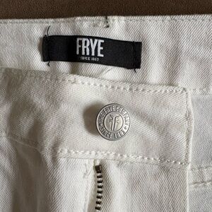Frye White Denim Jeans